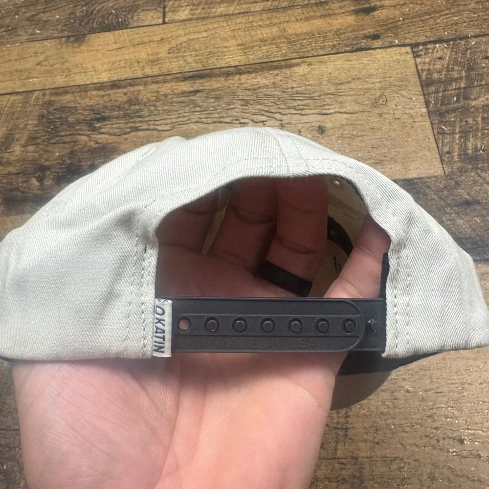 Katin No Shirt No Shoes No Problemo Snapback Hat Off White Made in USA Surf Cap